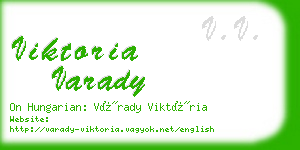 viktoria varady business card